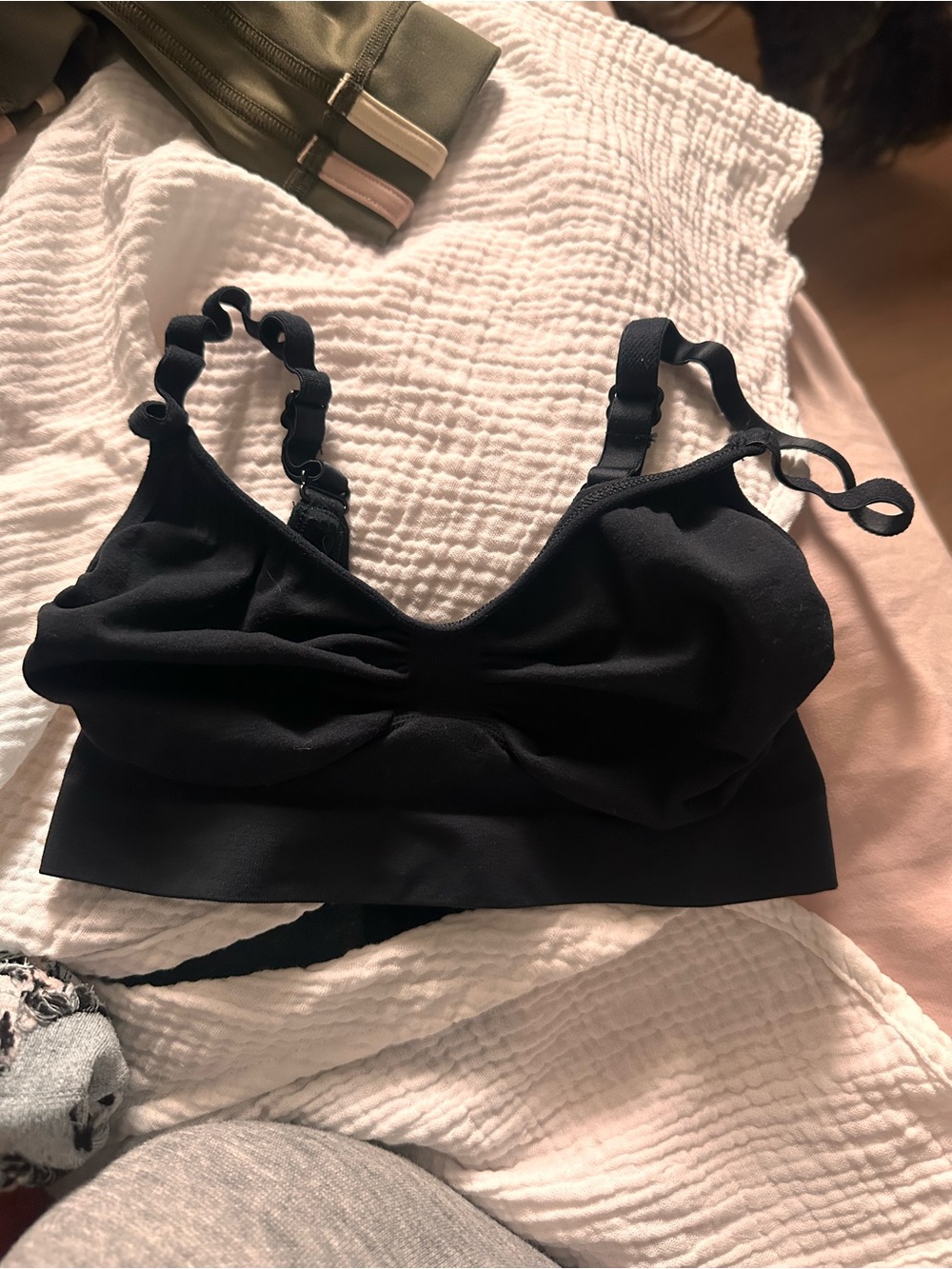 SKIMS Black Seamless Everyday Bra